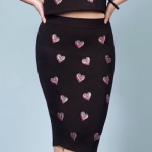 Rebel Wilson Torrid Heart Patch Skirt